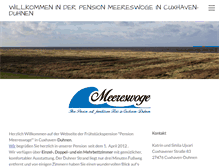Tablet Screenshot of pension-meereswoge.de